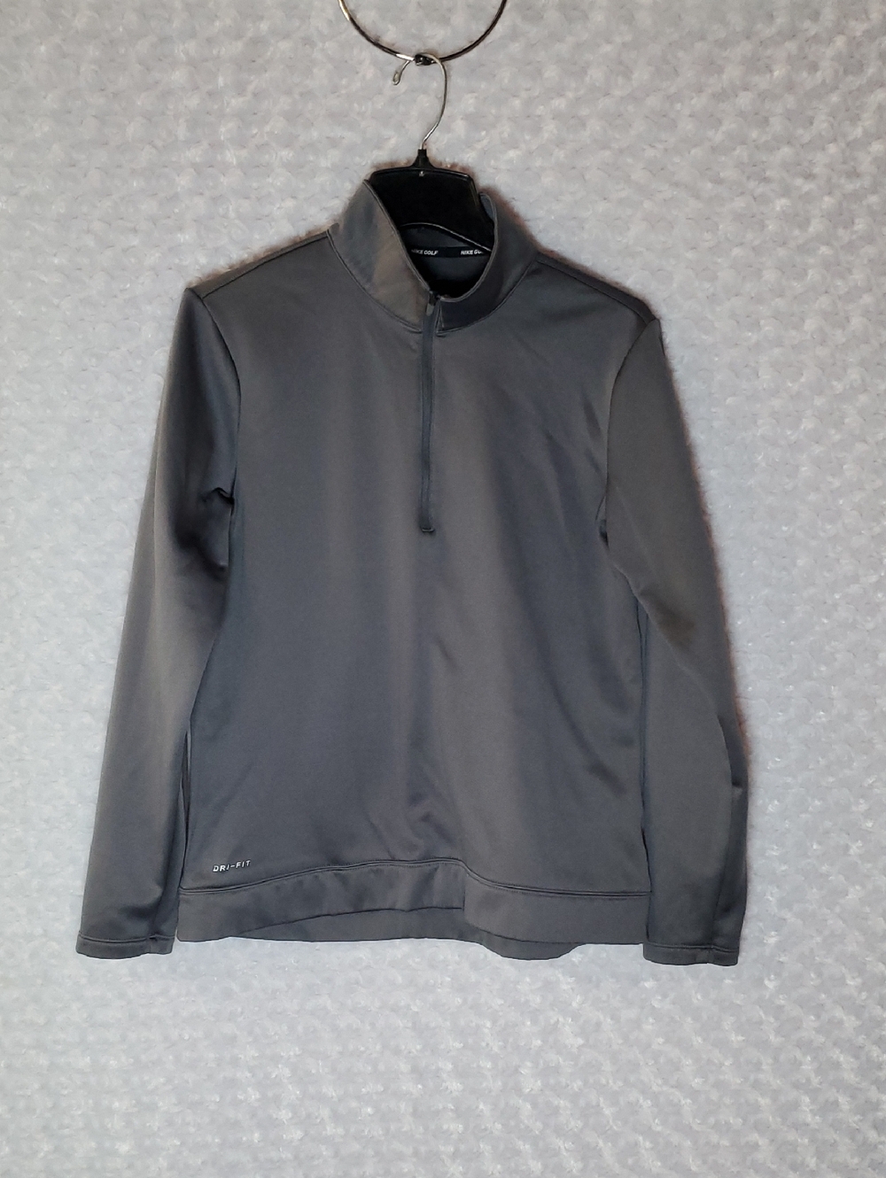 Nike Men's Dark Gray Half-Zip Performance Pullover Size M